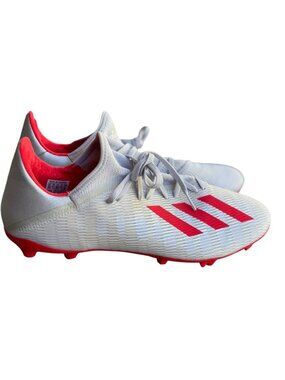 Adidas X 19.3 Soccer Cleats Mens Size 13 White/Red Lace-Up Lightweight Shoes